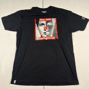 Barbara Kruger Your Body Is A Battle Ground Short Sleeve Tee Shirt The Broad XL